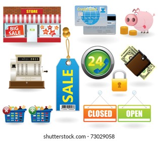 Shopping icon set#2