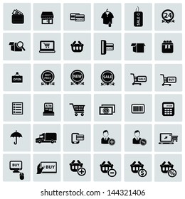 Shopping Icon Set,vector