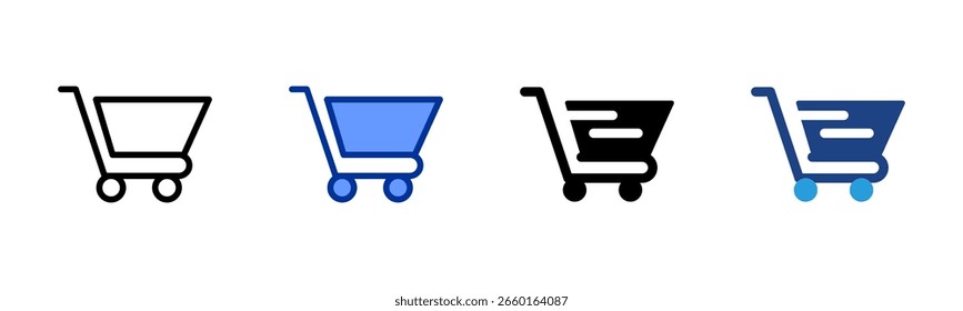 Hoja de íconos de compras colección de estilo múltiple