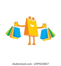 shopping icon simple illustration vector