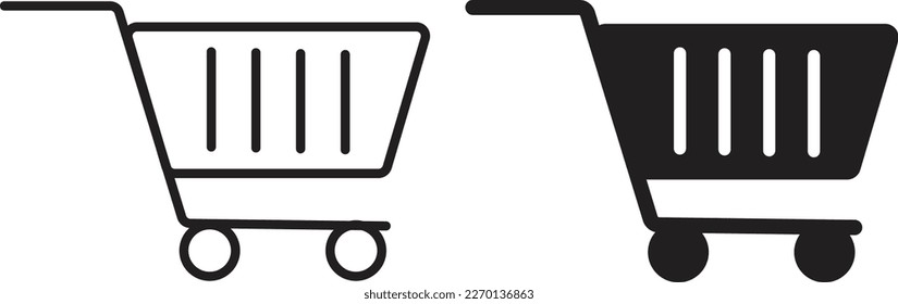 icono de compra línea de estilo plano simple y moda y sólido Isolated vector ilustración sobre fondo blanco. Para aplicaciones, logotipo, sitios web, símbolo , UI, UX, gráfico y diseño web. EPS 10.