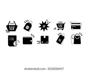 Shopping Icon Store Element Set 