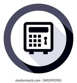 Shopping icon. Symbol black on white background