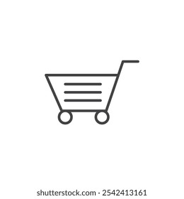 Ícone de compras Marca de símbolo em estilo preenchido