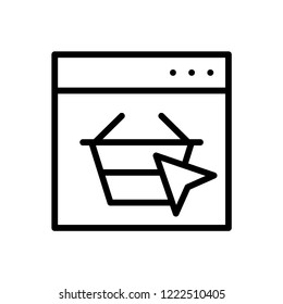 shopping icon vector