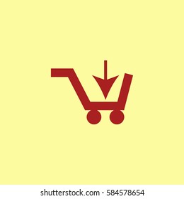 Shopping icon vector