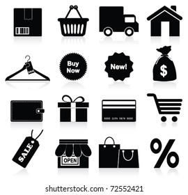 Shopping-Icon. Vektorgrafik