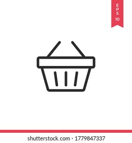 Vector de icono de compra. Signo de cesta