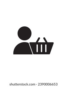 shopping icon, vector best flat icon.