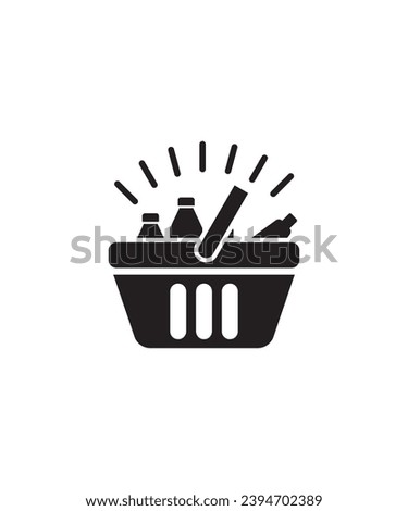 shopping icon, vector best flat icon.