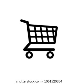 Shopping icon vector. Vector shopping cart Icon