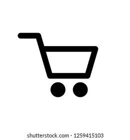 Shopping icon vector. Shopping cart icon