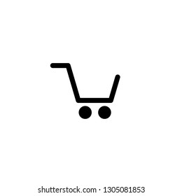 Shopping icon vector. Shopping cart icon
