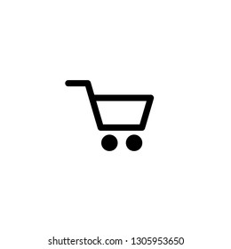 Shopping icon vector. Shopping cart icon