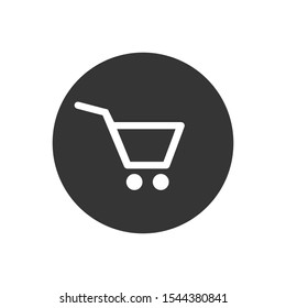 Shopping icon vector. Shopping cart 