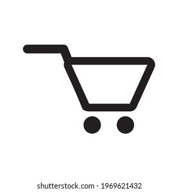 Shopping icon vector. Shopping cart icon