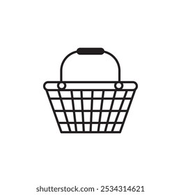 Vector de ícono de compras. Icono de Carrito de compras