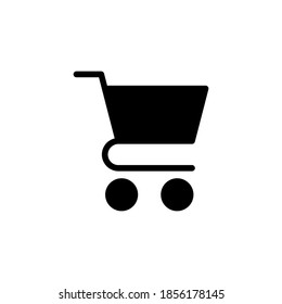 Shopping icon vector. Shopping cart icon. Trolley icon vector