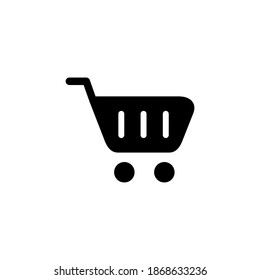 Shopping icon vector. Shopping cart icon. Trolley icon vector