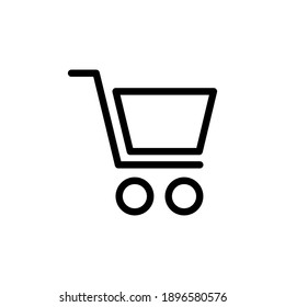 Vector de icono de compra. Icono del carro de la compra. Vector de icono de trolebús
