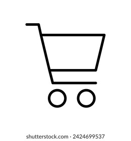 Shopping-Symbol Vektor. Warenkorb-Symbol. Trolley-Symbolvektor