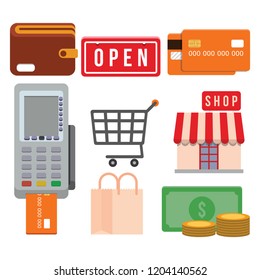 SHOPPING ICON VECTOR COLLECTION