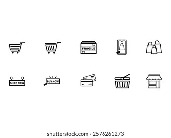 Shopping Icon Vector Element Set