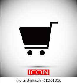 Shopping icon, Vector EPS 10 illustration style