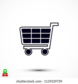Shopping icon, Vector EPS 10 illustration style