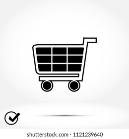 Shopping icon, Vector EPS 10 illustration style