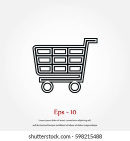 Shopping icon, Vector EPS 10 illustration style