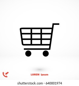 Shopping icon, Vector EPS 10 illustration style