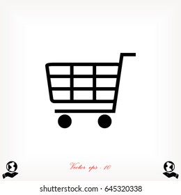 Shopping icon, Vector EPS 10 illustration style