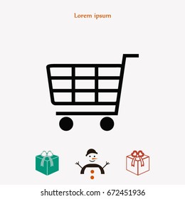 Shopping icon, Vector EPS 10 illustration style