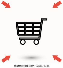 Shopping icon vector, Vector EPS 10 illustration style