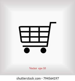 Shopping icon, Vector EPS 10 illustration style