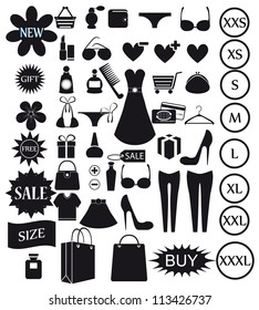 Shopping icon. Vector EPS8