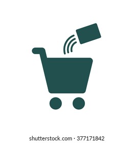 Shopping Icon vector flat design