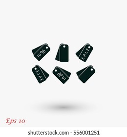 shopping icon vector, flat design best vector icon