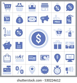  Shopping Icon Vector Illustration