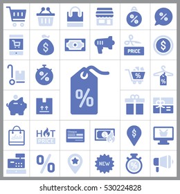  Shopping Icon Vector Illustration