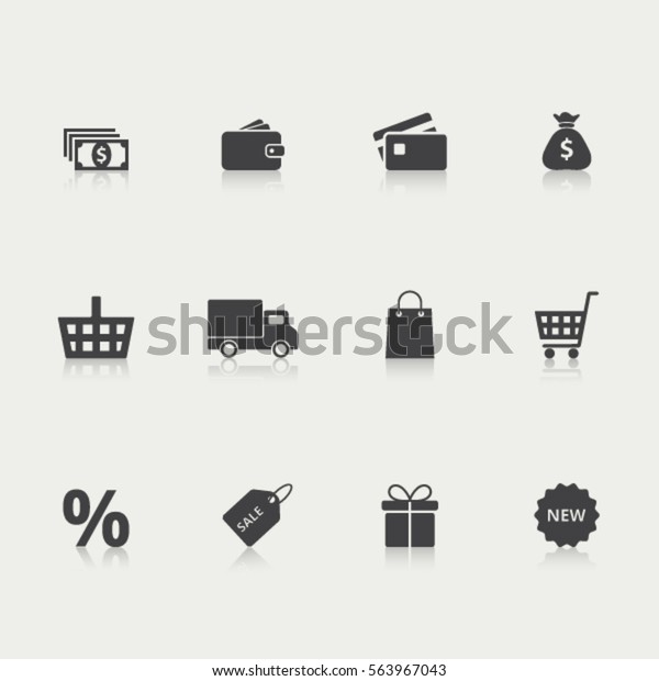 shopping icon .Vector
illustration