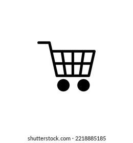 Shopping icon vector illustration. Shopping cart sign and symbol. Trolley icon