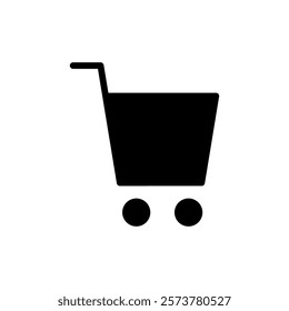 Shopping icon vector illustration. Shopping cart sign and symbol. Trolley icon