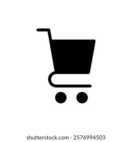 Shopping icon vector illustration. Shopping cart sign and symbol. Trolley icon