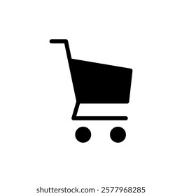 Shopping icon vector illustration. Shopping cart sign and symbol. Trolley icon