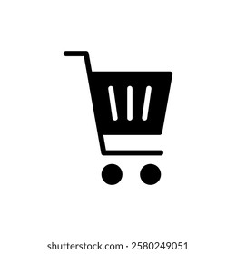 Shopping icon vector illustration. Shopping cart sign and symbol. Trolley icon