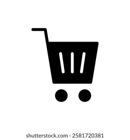 Shopping icon vector illustration. Shopping cart sign and symbol. Trolley icon