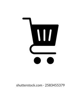 Shopping icon vector illustration. Shopping cart sign and symbol. Trolley icon