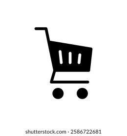 Shopping icon vector illustration. Shopping cart sign and symbol. Trolley icon